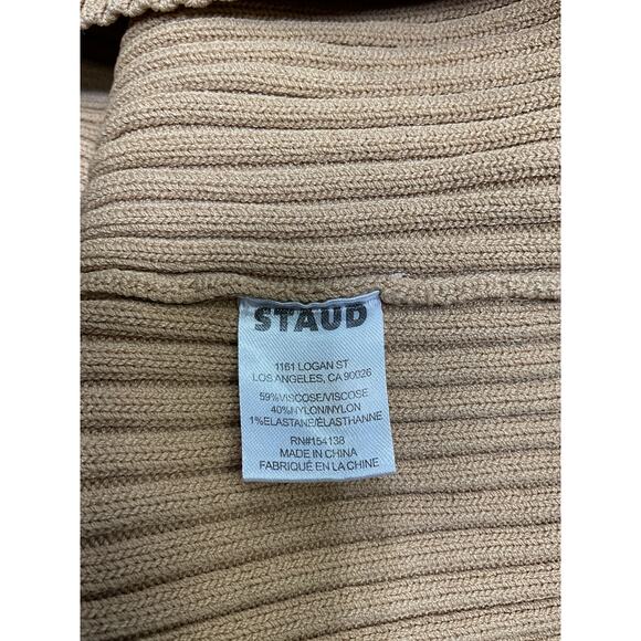 Staud 'Callum' Tan Viscose Dress Size S - Picture 5 of 5